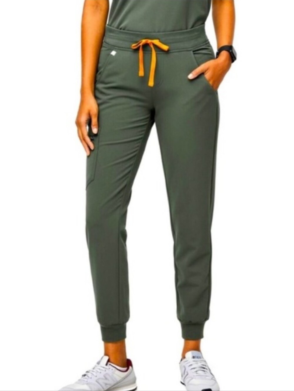Figs Scrub Zamora Joggers Large Petite Green NWOT